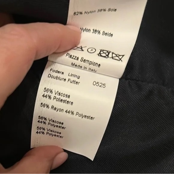 Piazza Sempione Black and Gray Patterned Blazer sz 10 - Picture 6 of 10